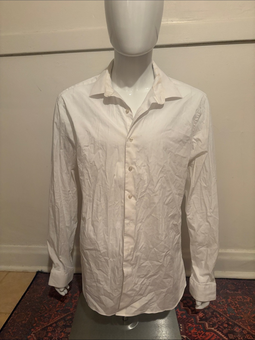 Apt. 9 Men's White Long-Sleeve Button-Up Shirt